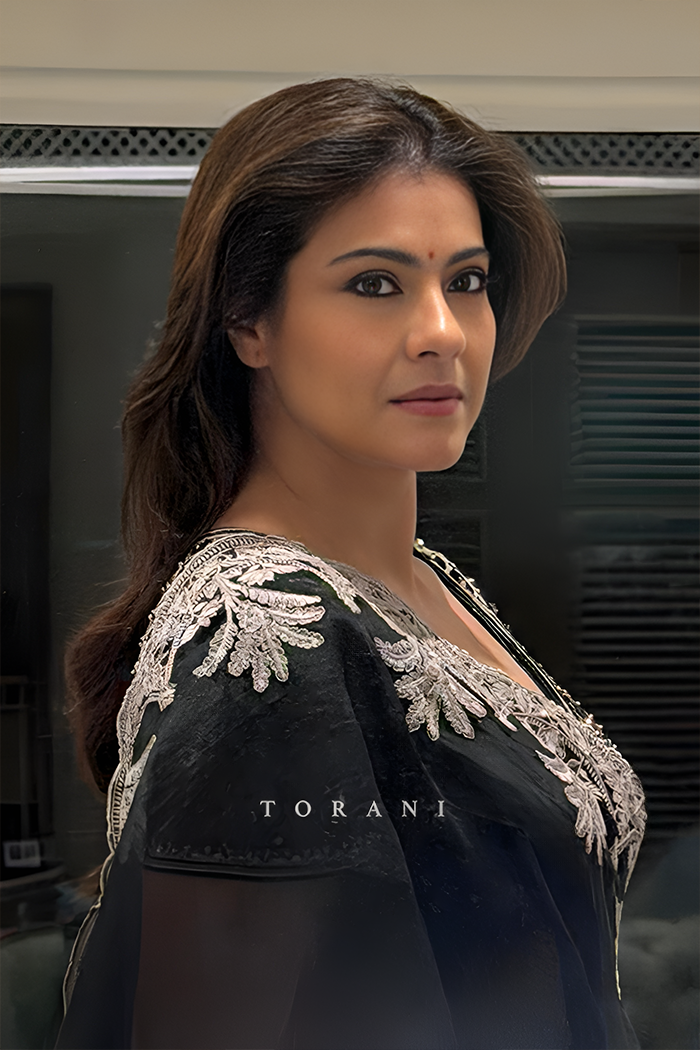 Kajol Devgan in our Raat Rani Afrah Aavya Saree Set