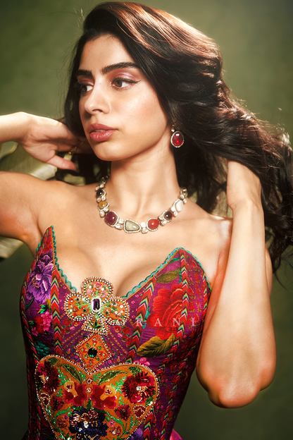 Khushi Kapoor in our Dil Kusha Ursa Corset Set