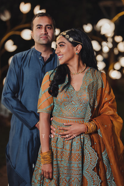 Avanti Ramachandran in our Sarson Advaita Lehenga Set