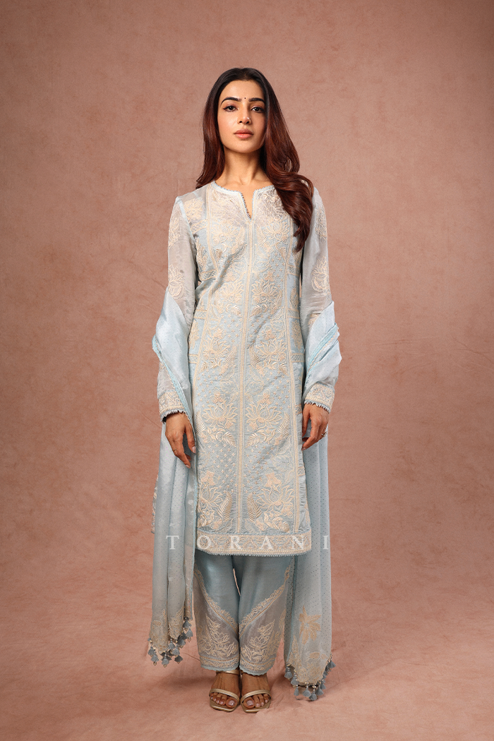 Samantha Ruth Prabhu in our Pushkar Samrina Kurta Set