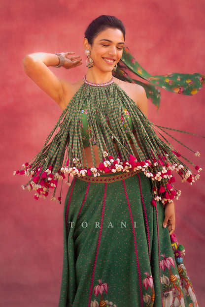 Shriya Pilgaonkar In Our Panna Ashwamedha Lehenga Set