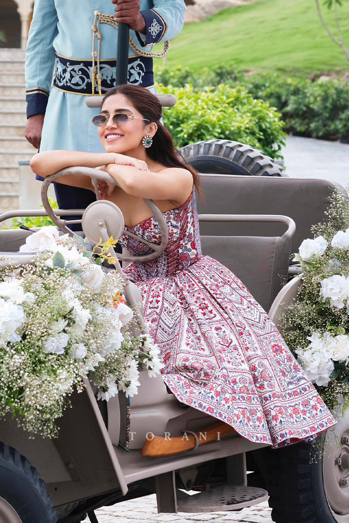 Bhumi Pednekar in our Coromandel Noori Dress