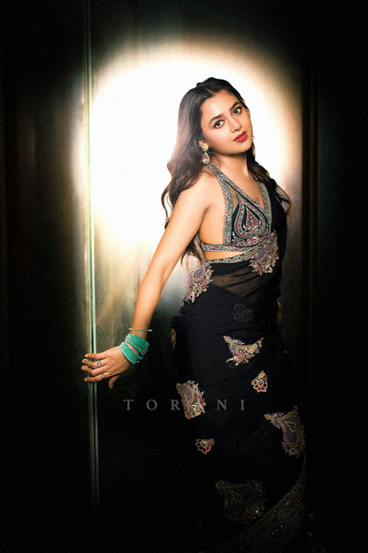 Tejasswi Prakash in our Dil Shaad Rubeka Saree Set