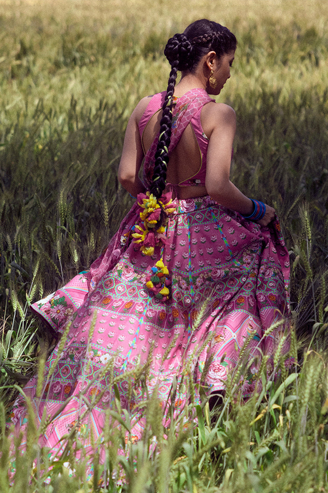 Shweta Tripathi in digital printed lehenga set from Torani