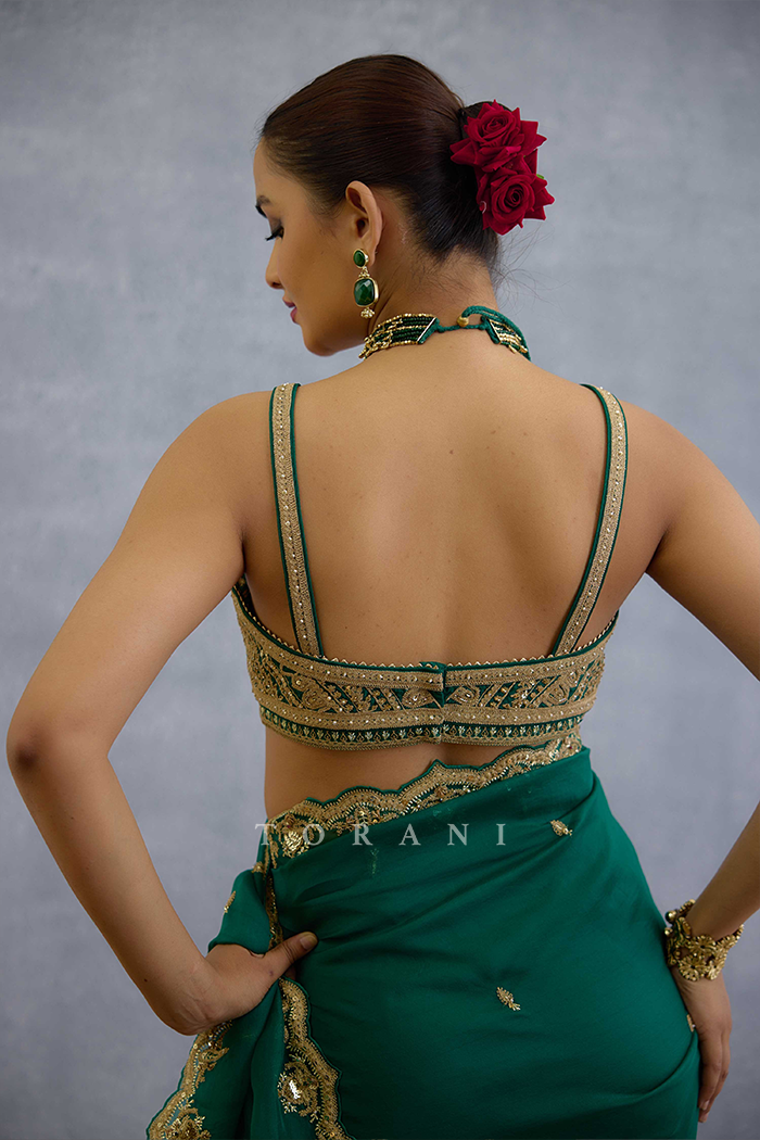 Akhzari Nayantara Saree