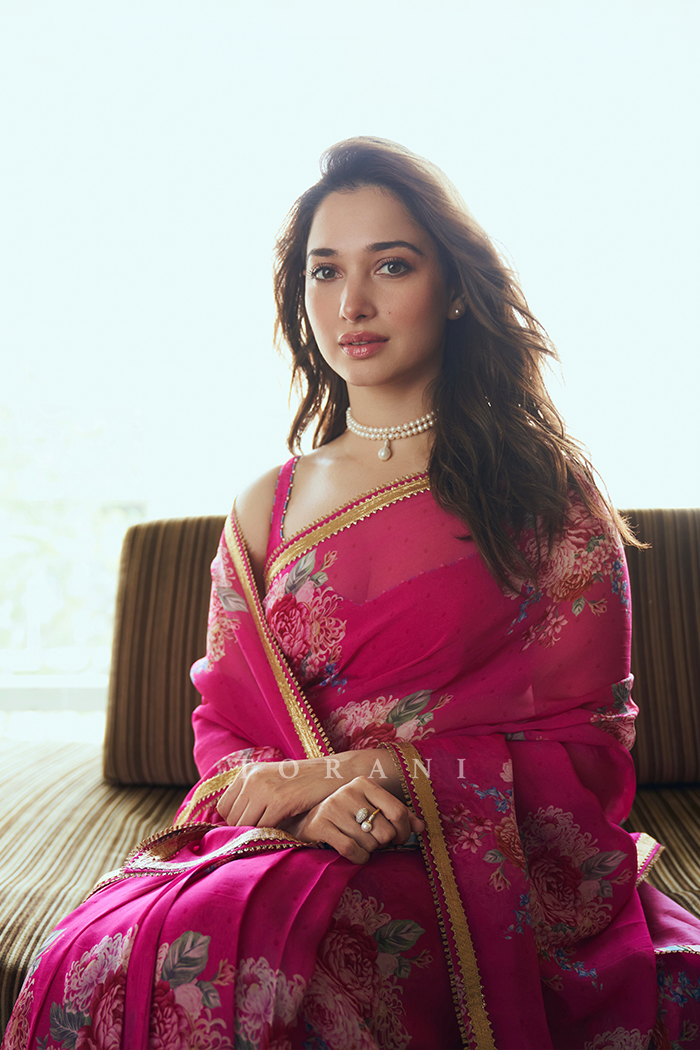 Tamannaah Bhatia In Our Rani Harini Saree Set