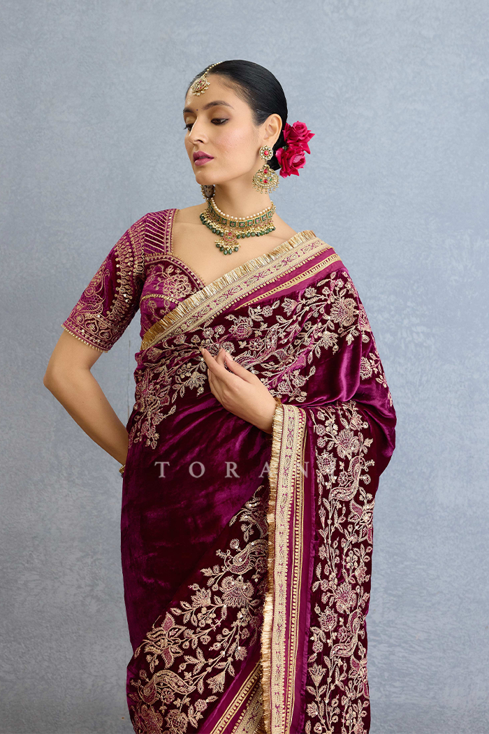 Shehtooti Makhmal Yashoda Saree