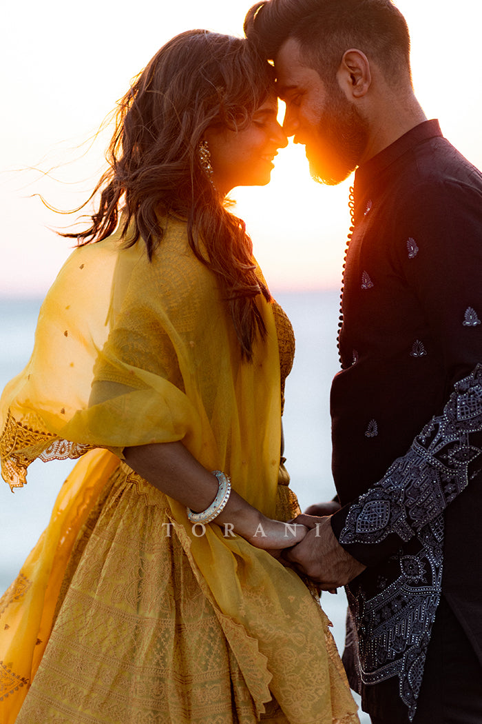Pranchi Sanghavi in our Sunehra Advaita Lehenga Set