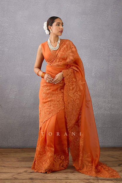 Narangi Advika Saree