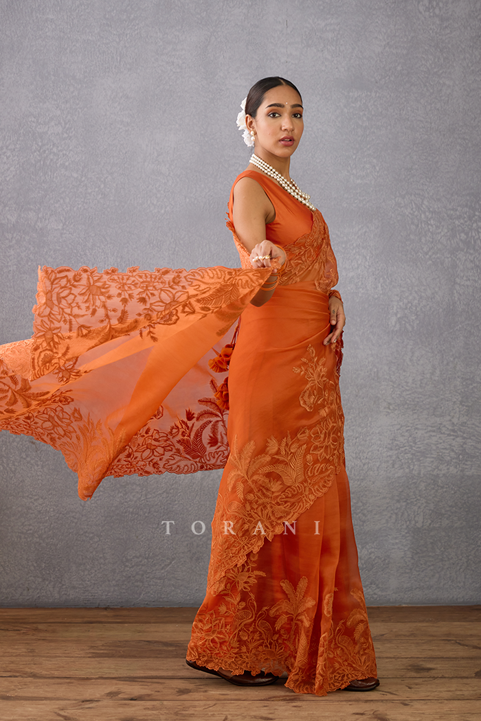 Narangi Advika Saree