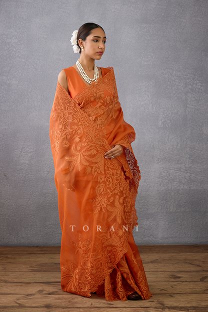 Narangi Advika Saree