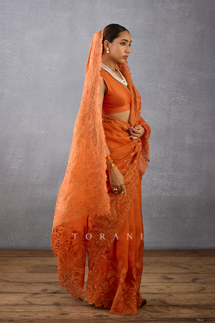 Narangi Advika Saree