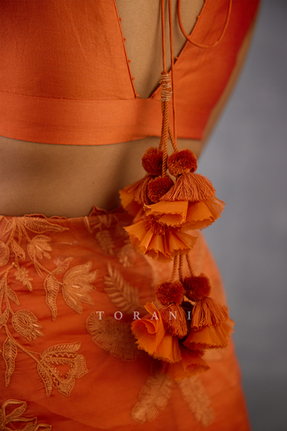 Narangi Advika Saree