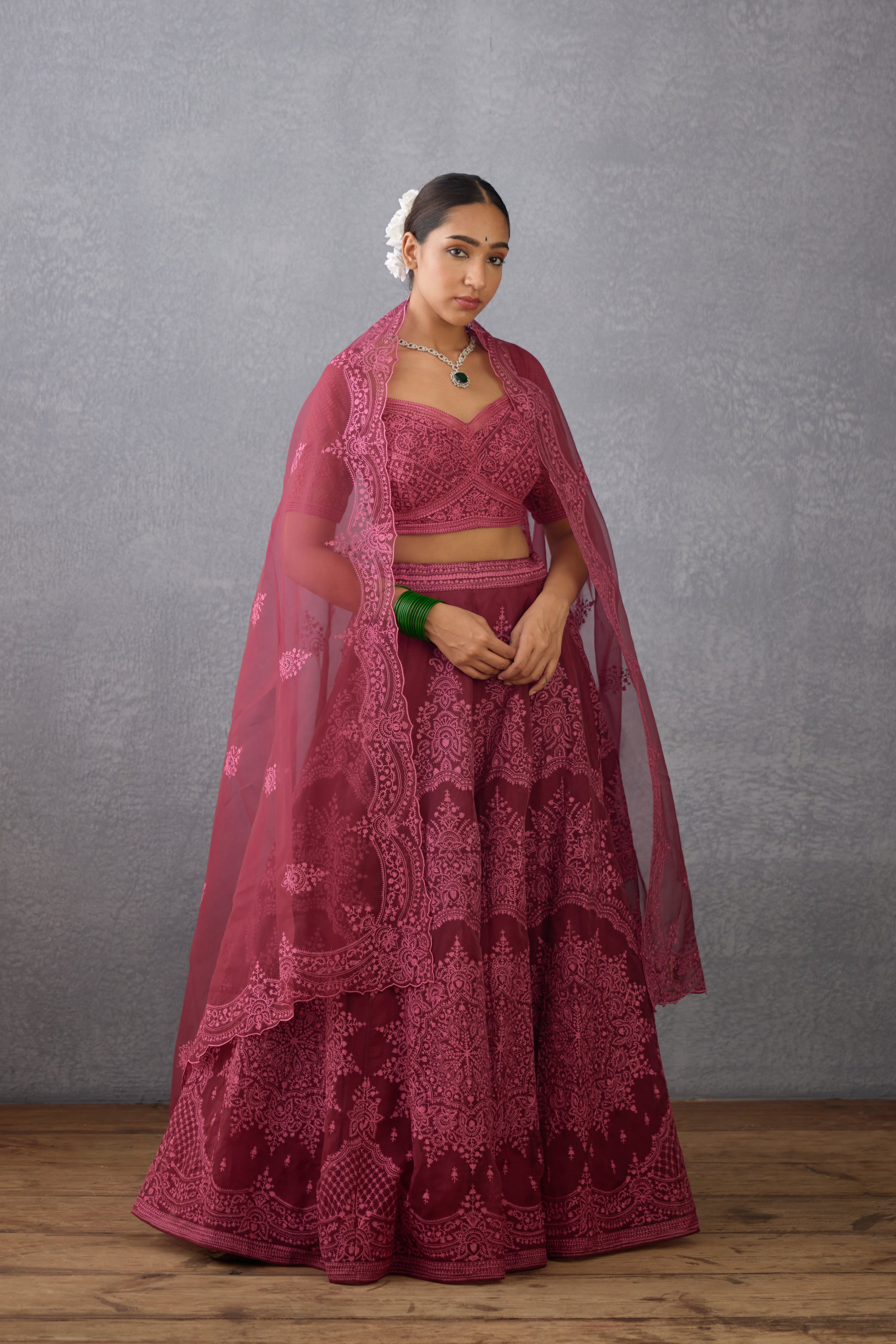 Gulkand Meher Passa Lehenga Set