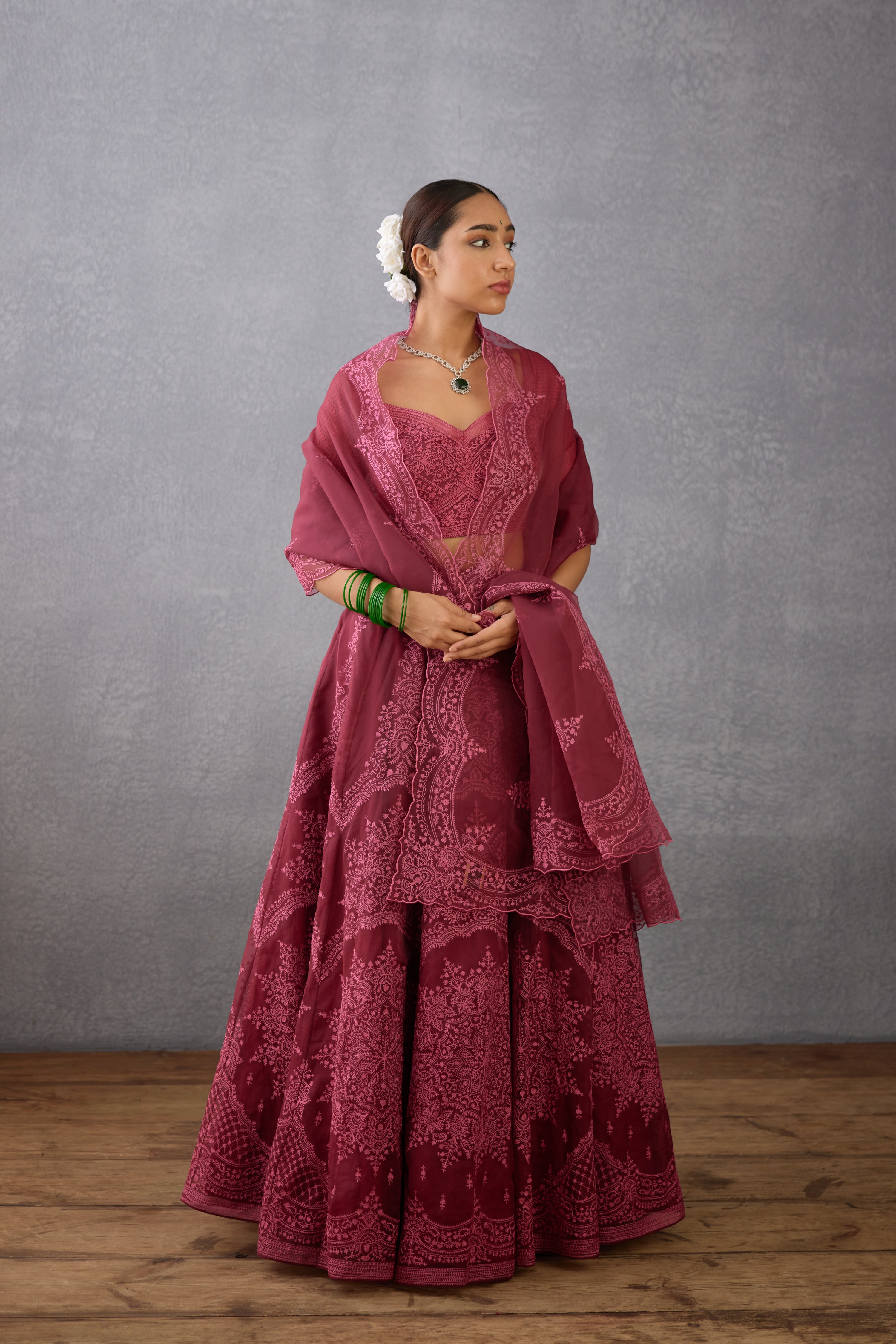 Gulkand Meher Passa Lehenga Set