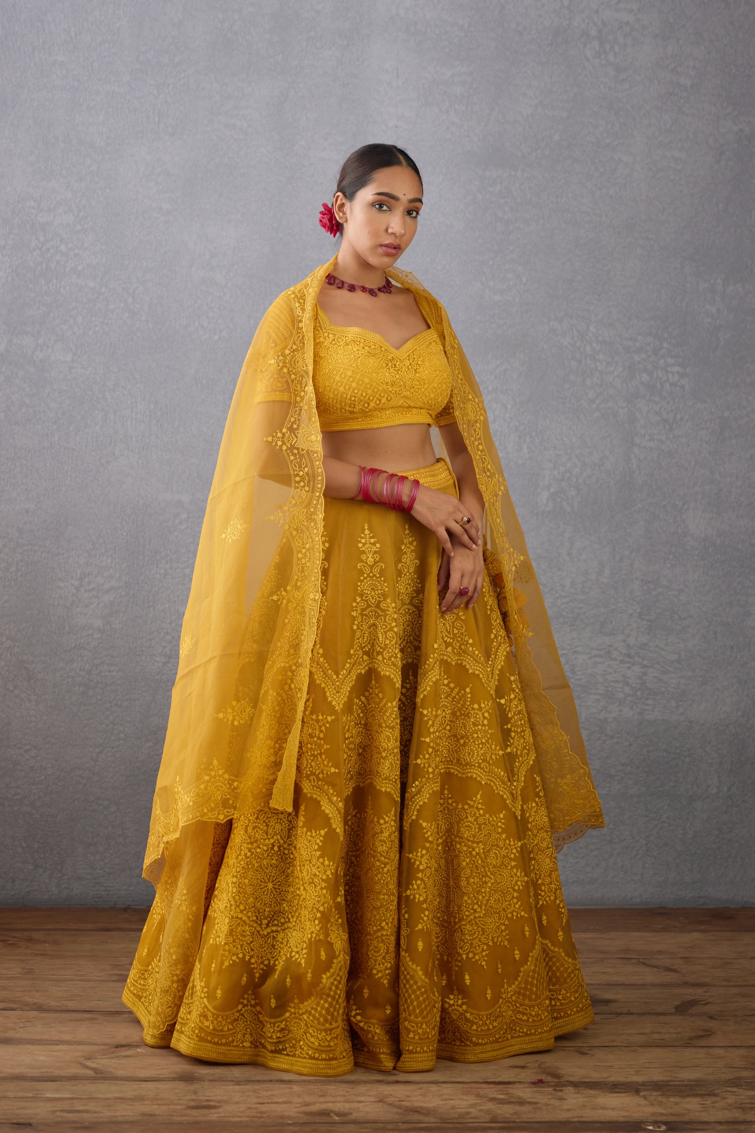 Sunehra Meher Passa Lehenga Set