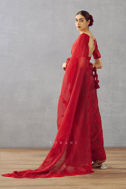 Surkh Meher Passa Blouse