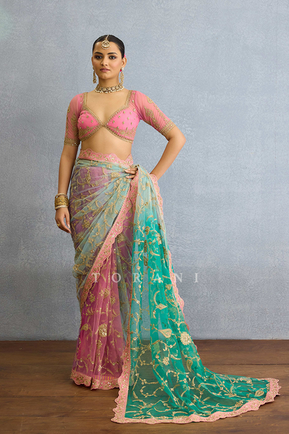 Sagar Poshaki Angia Saree