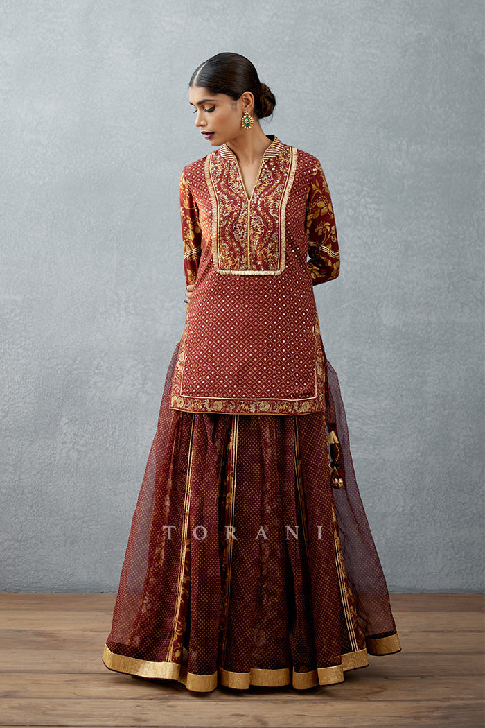 SALE - Gulnar Mehza Sharara Set