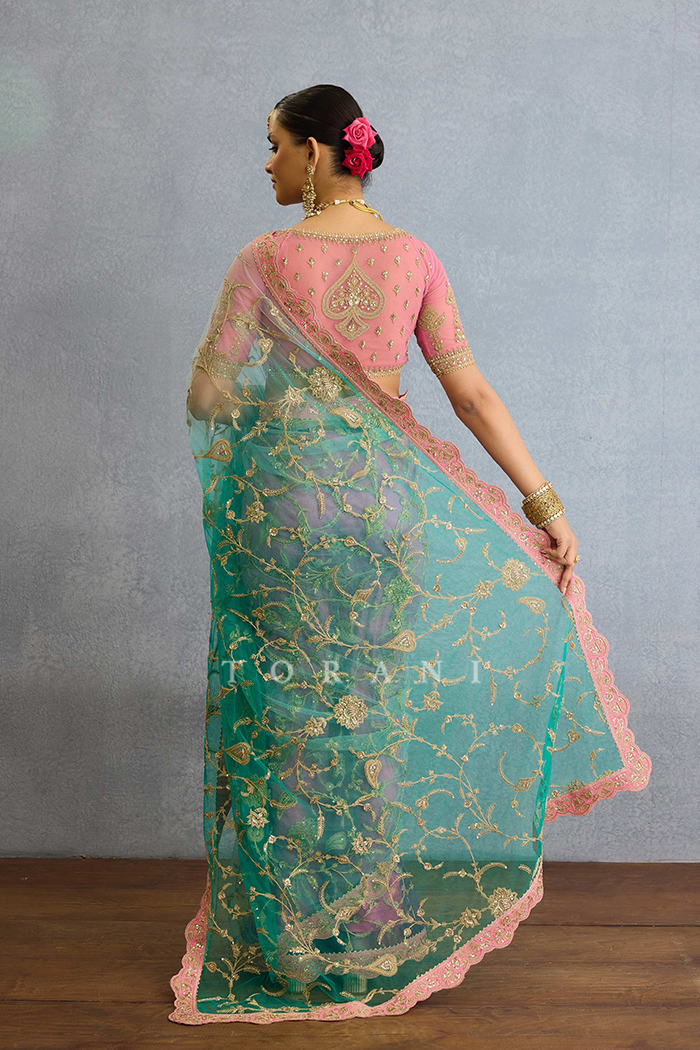 Sagar Poshaki Angia Saree