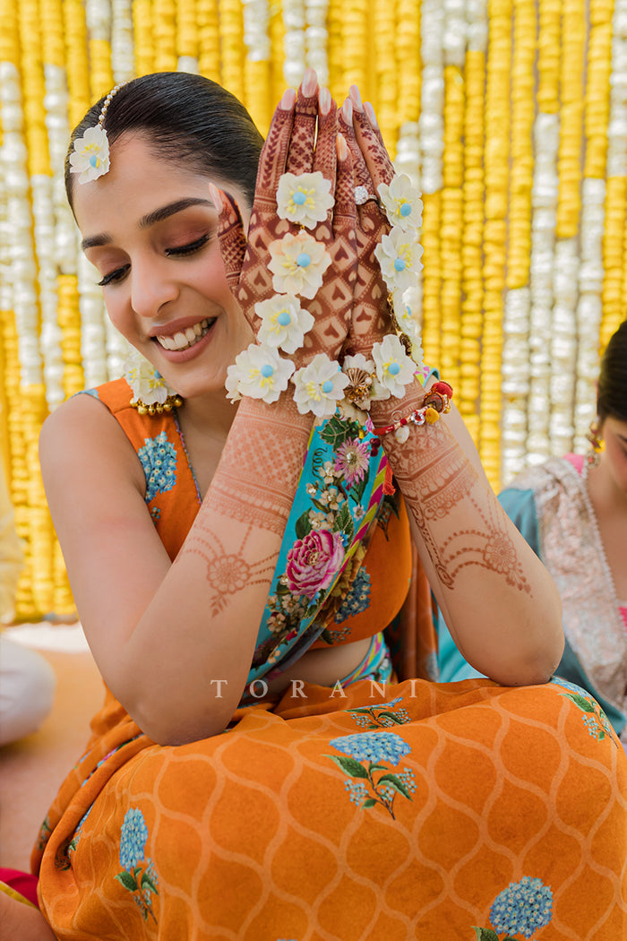 Snigdha Bhasin in our Santree Variyam Eshani Saree Set