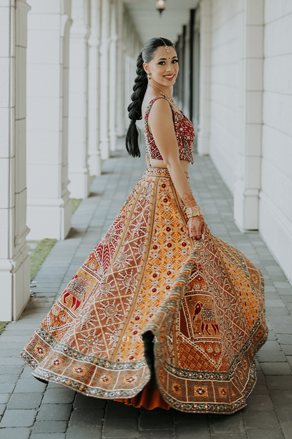 Naveen Minhaas in our Kanak Meher Lehenga Set