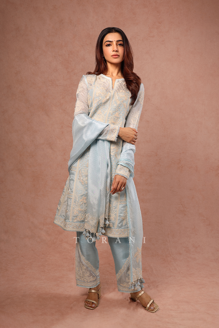 Samantha Ruth Prabhu in our Pushkar Samrina Kurta Set