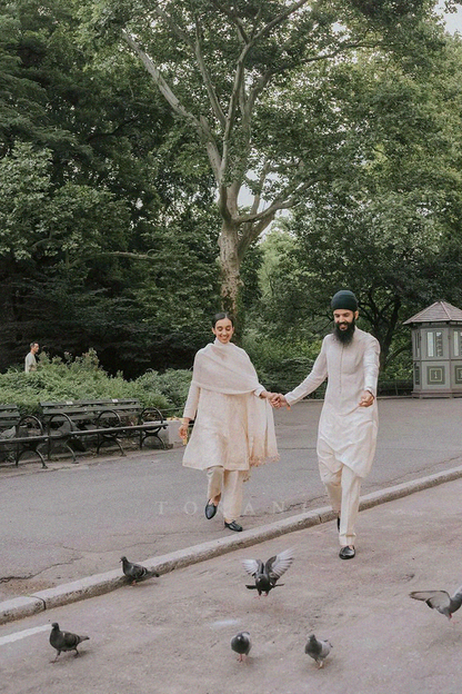 Harsukh And Sutlej In Our Mradu Samrina Kurta Set &amp; Sweta Karam Kurta Set