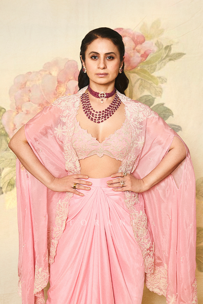 Rasika Dugal in our Gulaban Zuri Cape Set