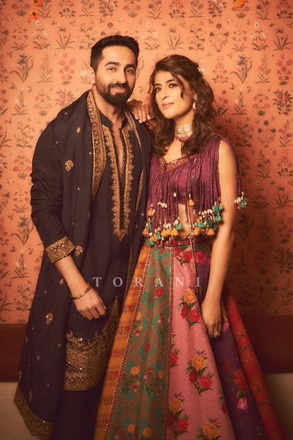 Ayushmann Khurrana and Tahira Kashyap in our Behare Kusha Set