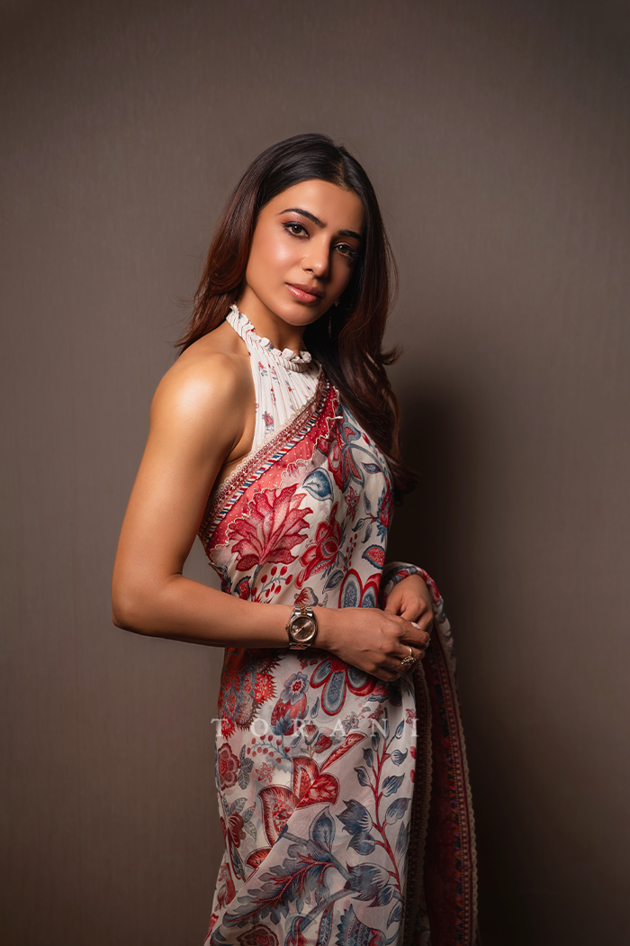 Samantha Ruth Prabhu in our Coromandel Ravyaa Saree Set
