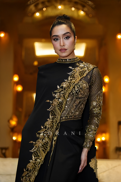 Shraddha Kapoor in our Siyaahi Aadhira Corset Set