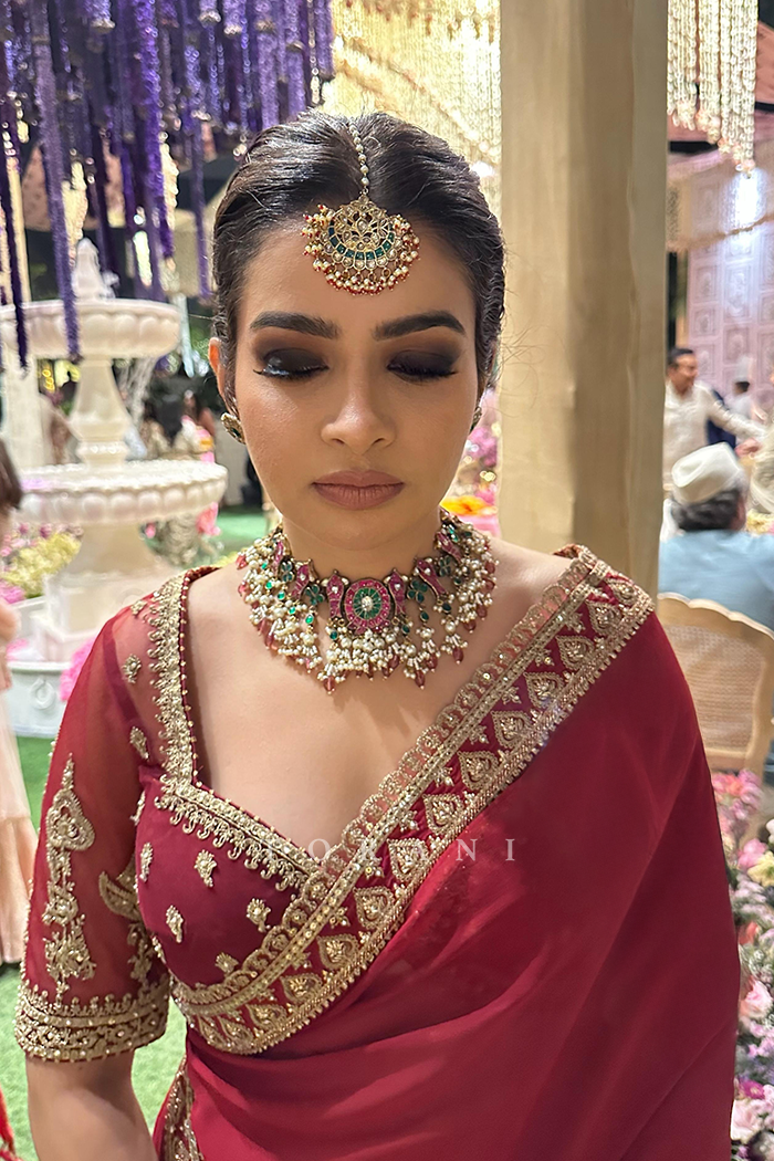 Tanya Ghavri in our Shamse Lasika Poshaki Saree Set