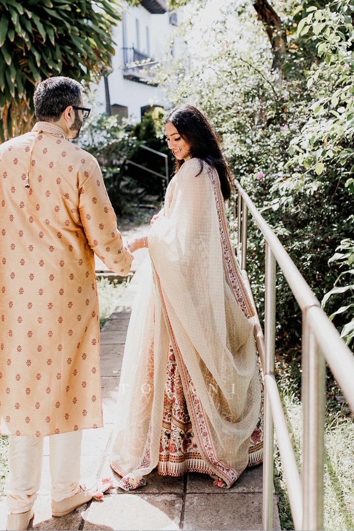 Mansi Mehta in our Kasturi Oorjita Lehenga Set