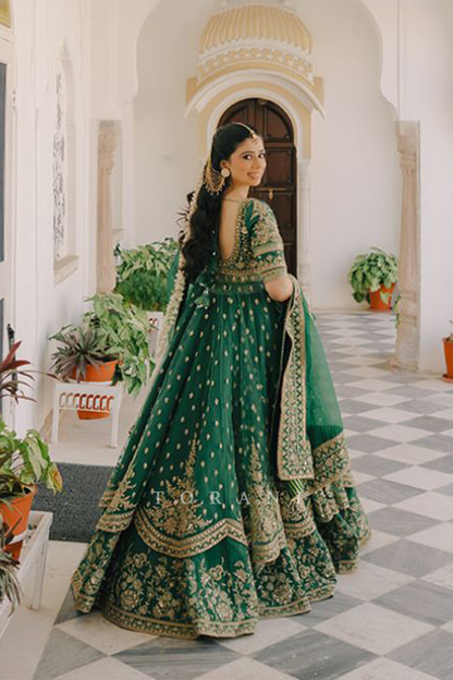 Anubha Singh In Our Custom Mayuri Raazi Anarkali Set