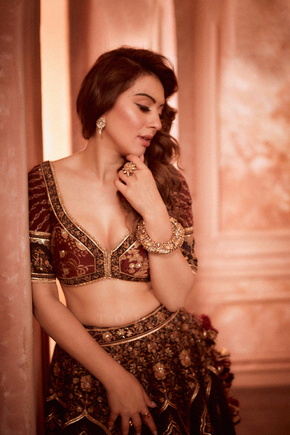 Hansika In Our Gulghast Mahnaz Lehenga Set