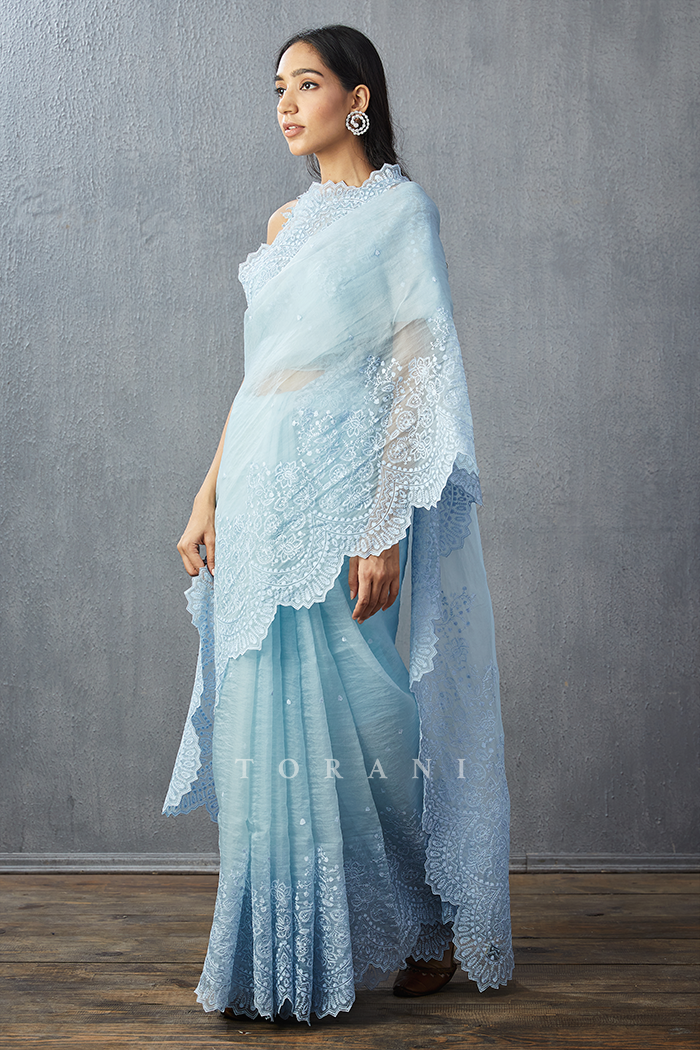 Aasmani Farrin Saree