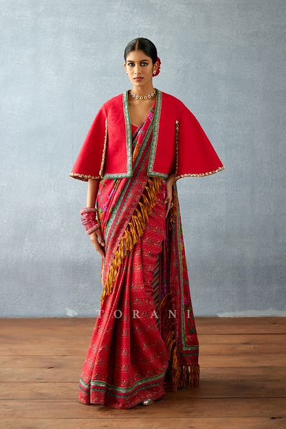 Dil Surkh Gazal Saree