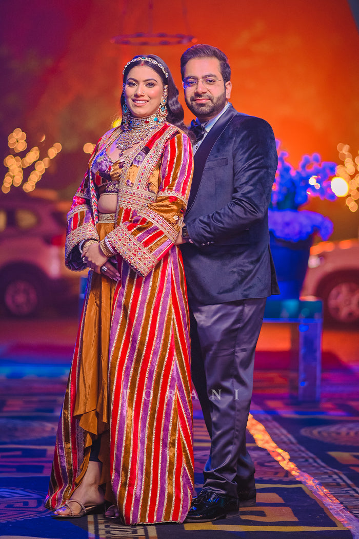 Dikshita Rishabh Arora in our Aftaabi Adilah Cape Set