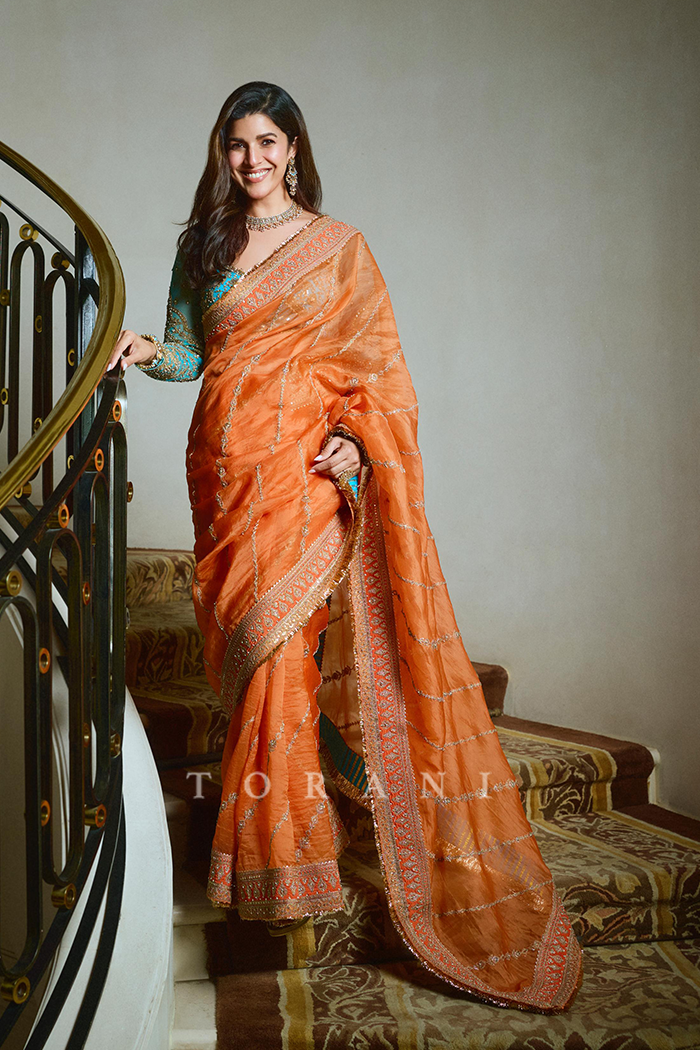 Nimrat Kaur In Our Pukhraj Ramani Saree Set