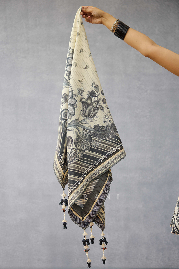 Kalamkari Phulera Scarf
