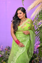 Medhini Reddy in Angoori Vaapika Ishwari Saree Set
