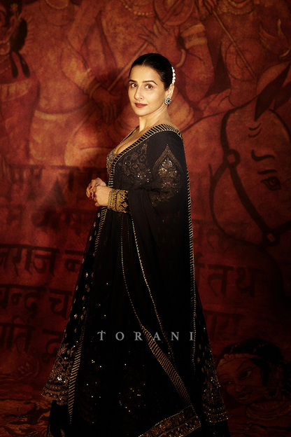 Vidya Balan in our Bhadra Raazi Anarkali Set