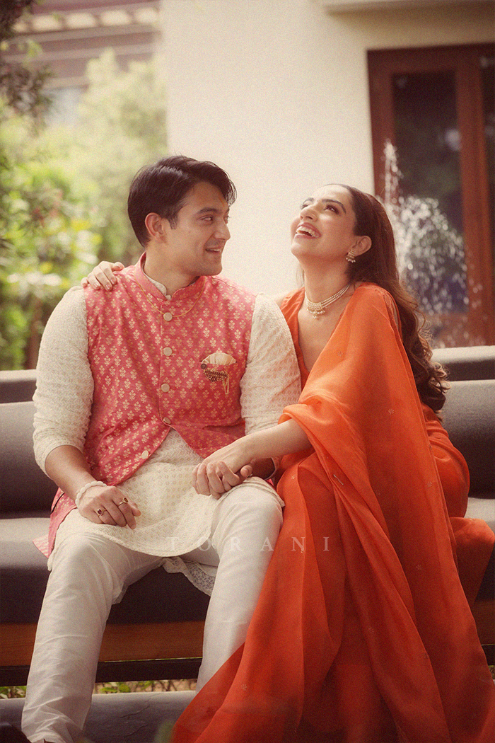 Harnoor Dhillon in our Kesari Damini Saree Set