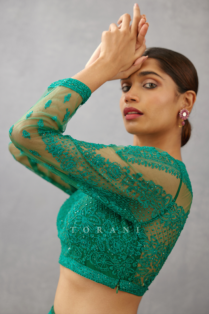 Sabz Rubani Blouse