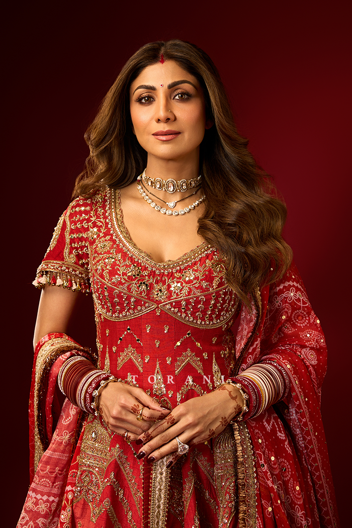 Shilpa Shetty in our Zehra Mahtabe Fareedan Gharara Set