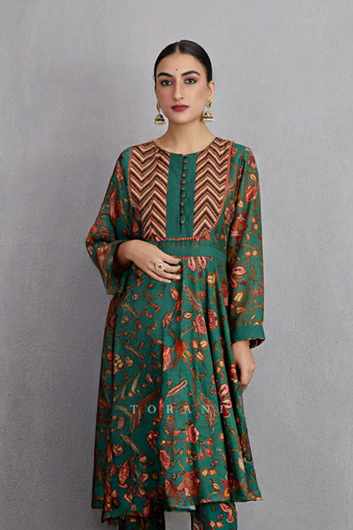 SALE - Sheesham Saba Anarkali Kurta