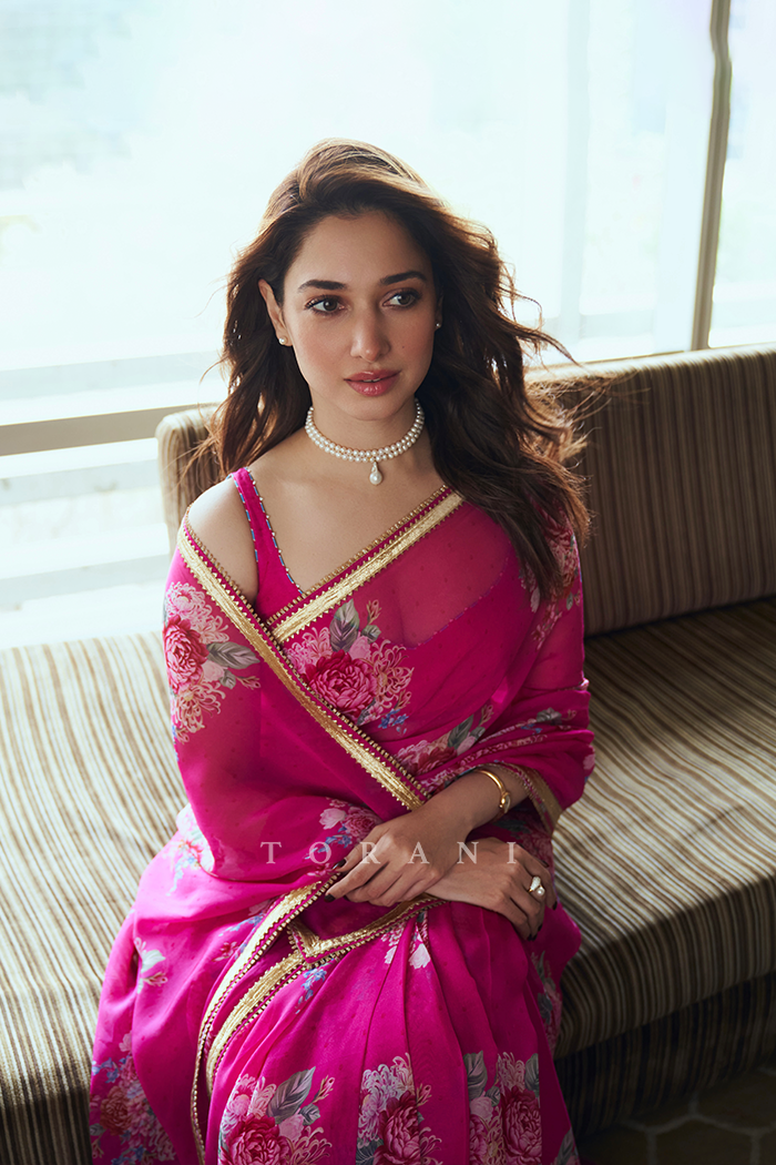 Tamannaah Bhatia In Our Rani Harini Saree Set