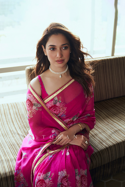Tamannaah Bhatia In Our Rani Harini Saree Set