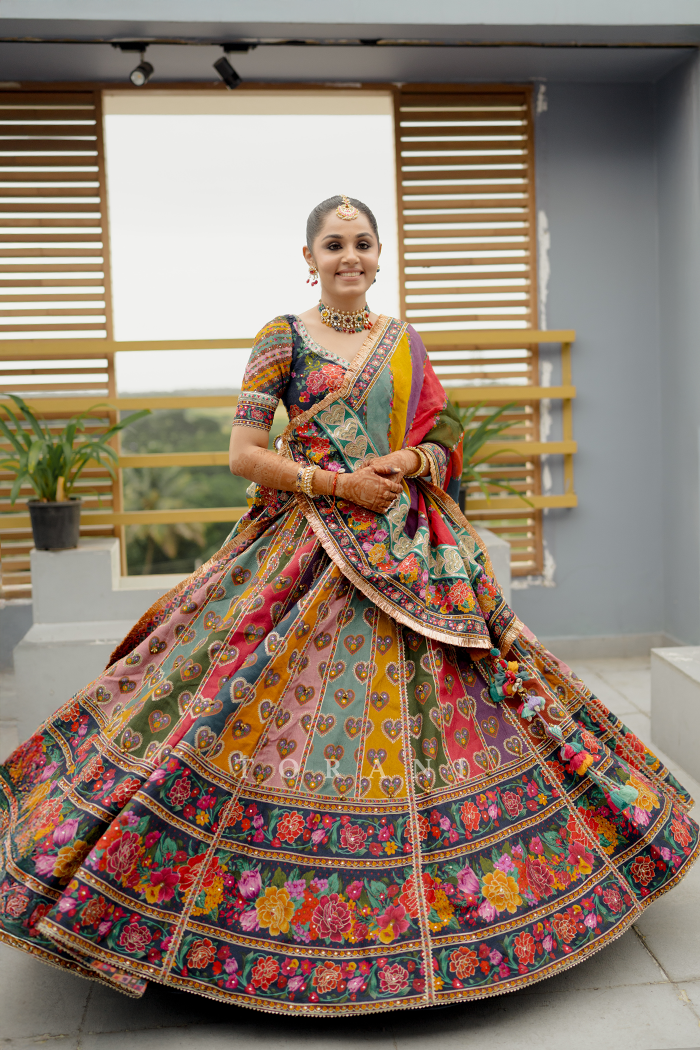 Esha Mahendra Kumar Jain in our Dil Rangrez Jiya Lehenga Set